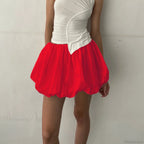 Lantern Puffball Elastic Skirt