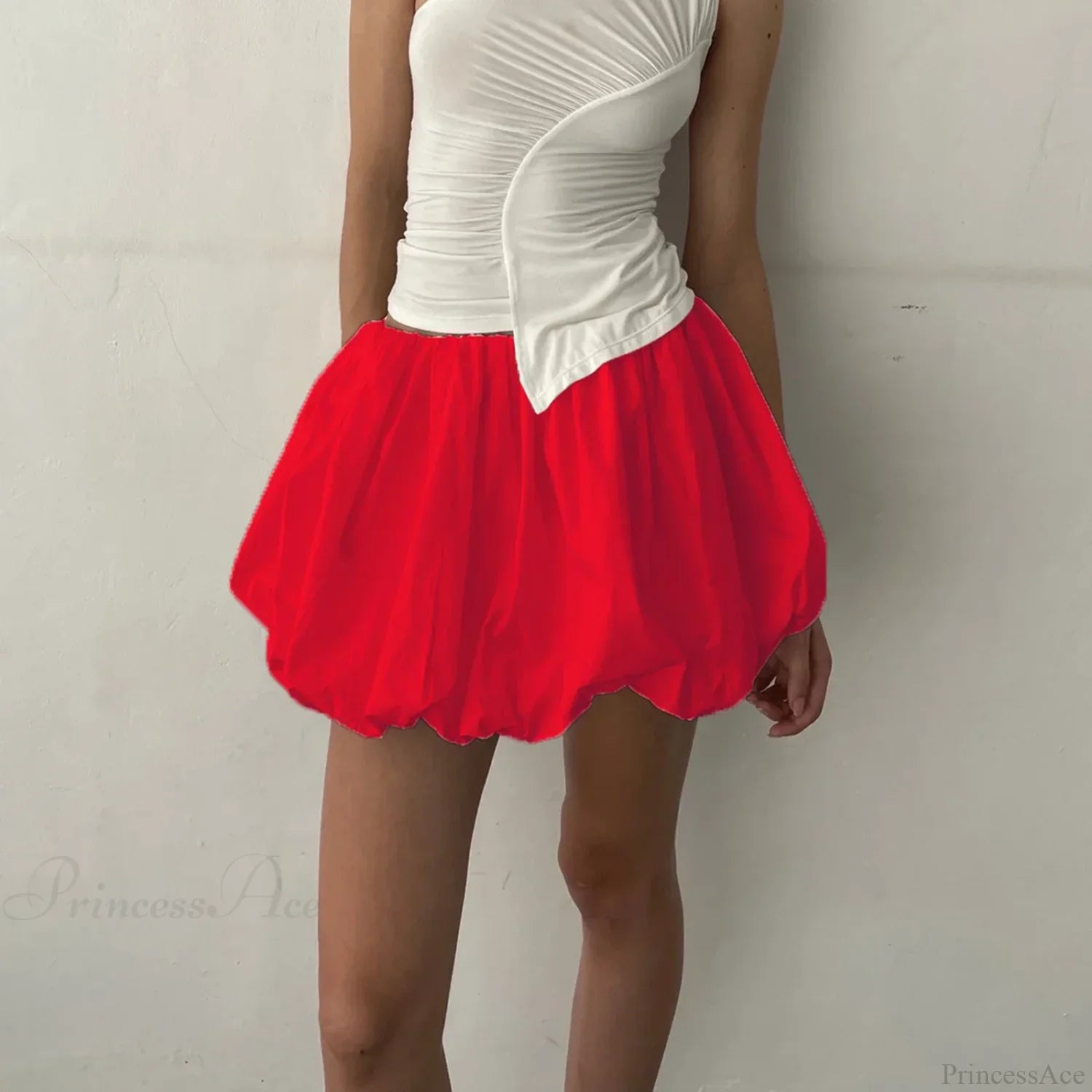 Lantern Puffball Elastic Skirt