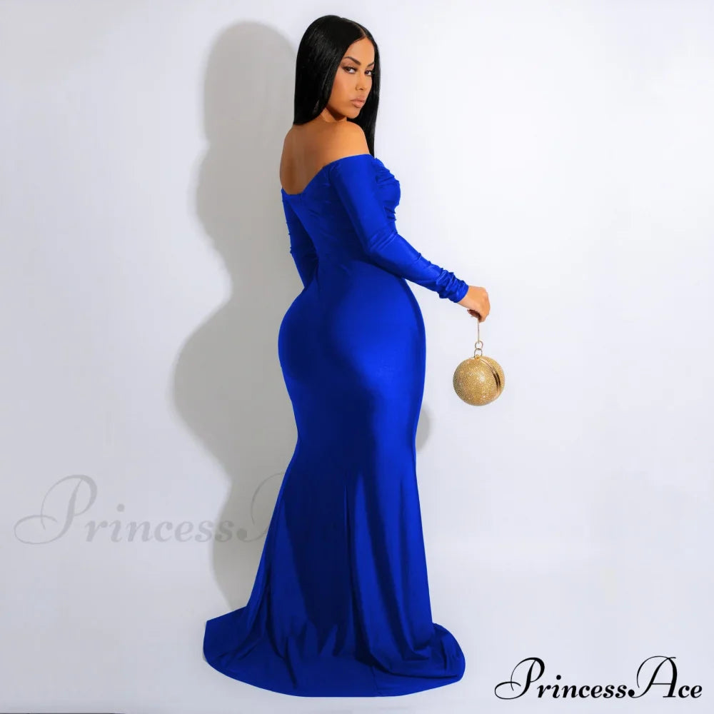 Larsa Formal Velvet Charming And Lace Mermaid Dress