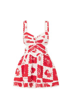 Ornella Boutique Printed Mini Dress with Cut Outs Collection