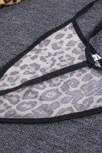 Leopard Animal Print Babydoll Lingerie Dress