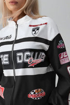 Letter Print Long Sleeve Fashion Jacket
