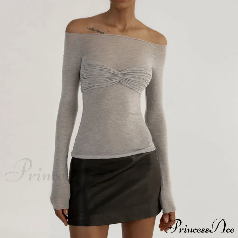 Lightweight T-Shirt Fashion See-Through Neck Women's Top
