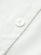 Linen Blends Button Up Tank Top