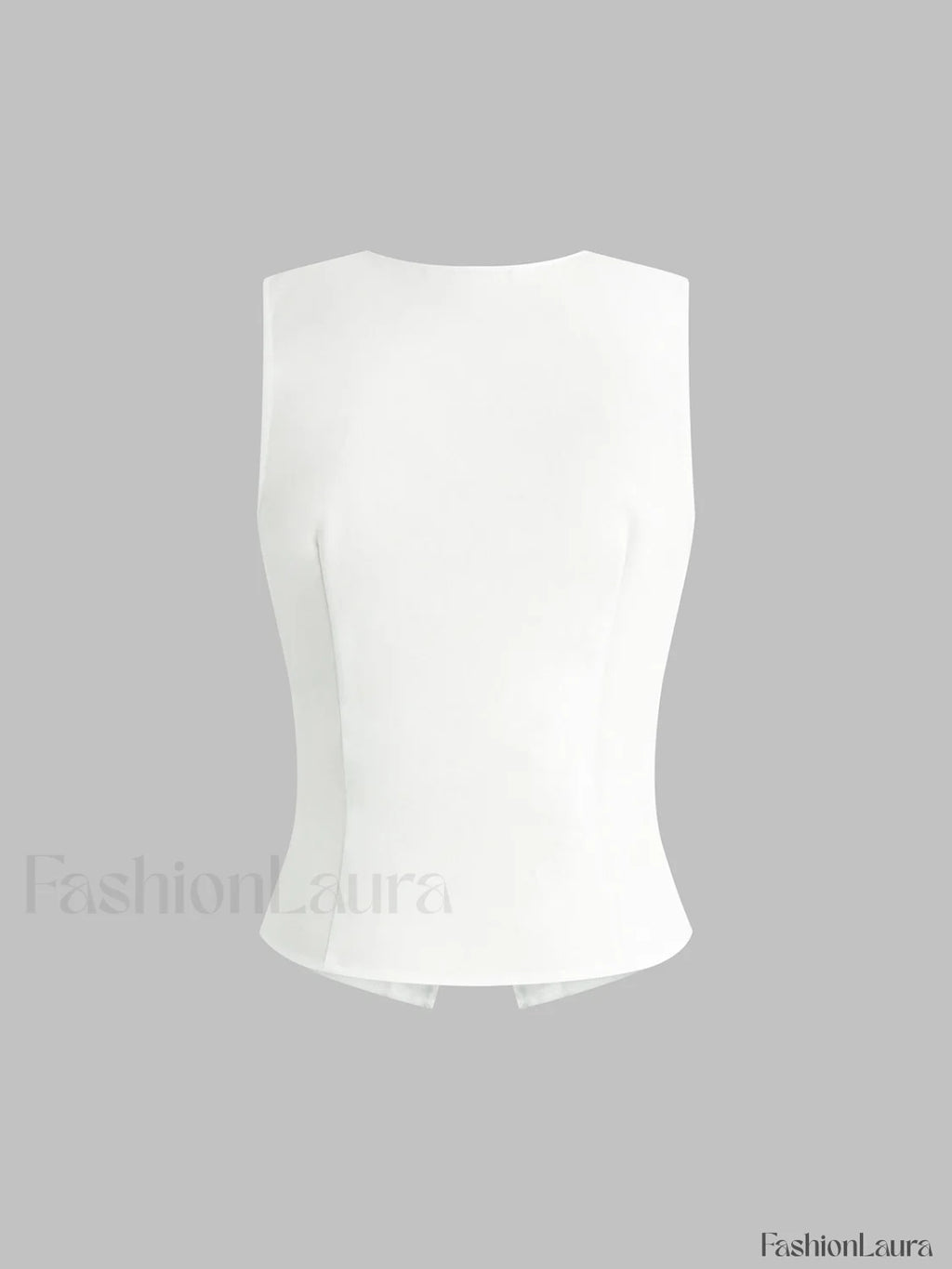 Linen Blends Button Up Tank Top