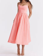 Zoe Minimalist Sleeveless Dress Elevated Occasion Wear
