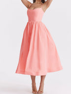 Zoe Minimalist Sleeveless Dress Elevated Occasion Wear
