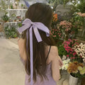 Long Ribbon Bow Back Head Headdress - Hair Accessory
