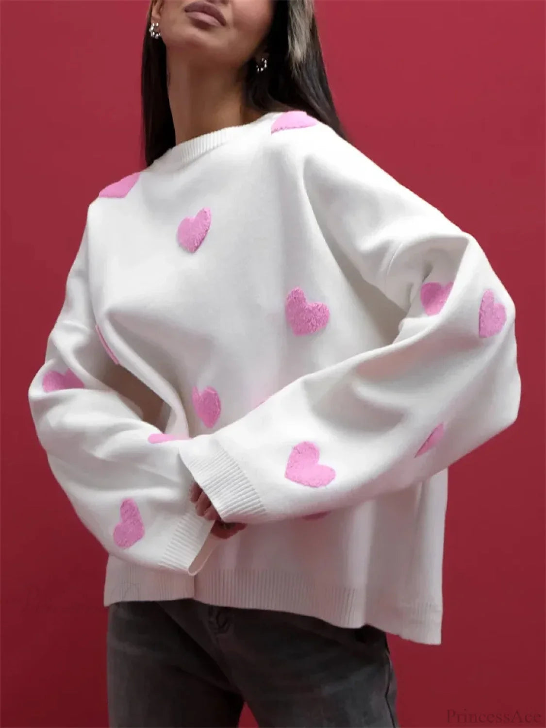 Loose Fashion Patchwork Long Sleeve Sweater