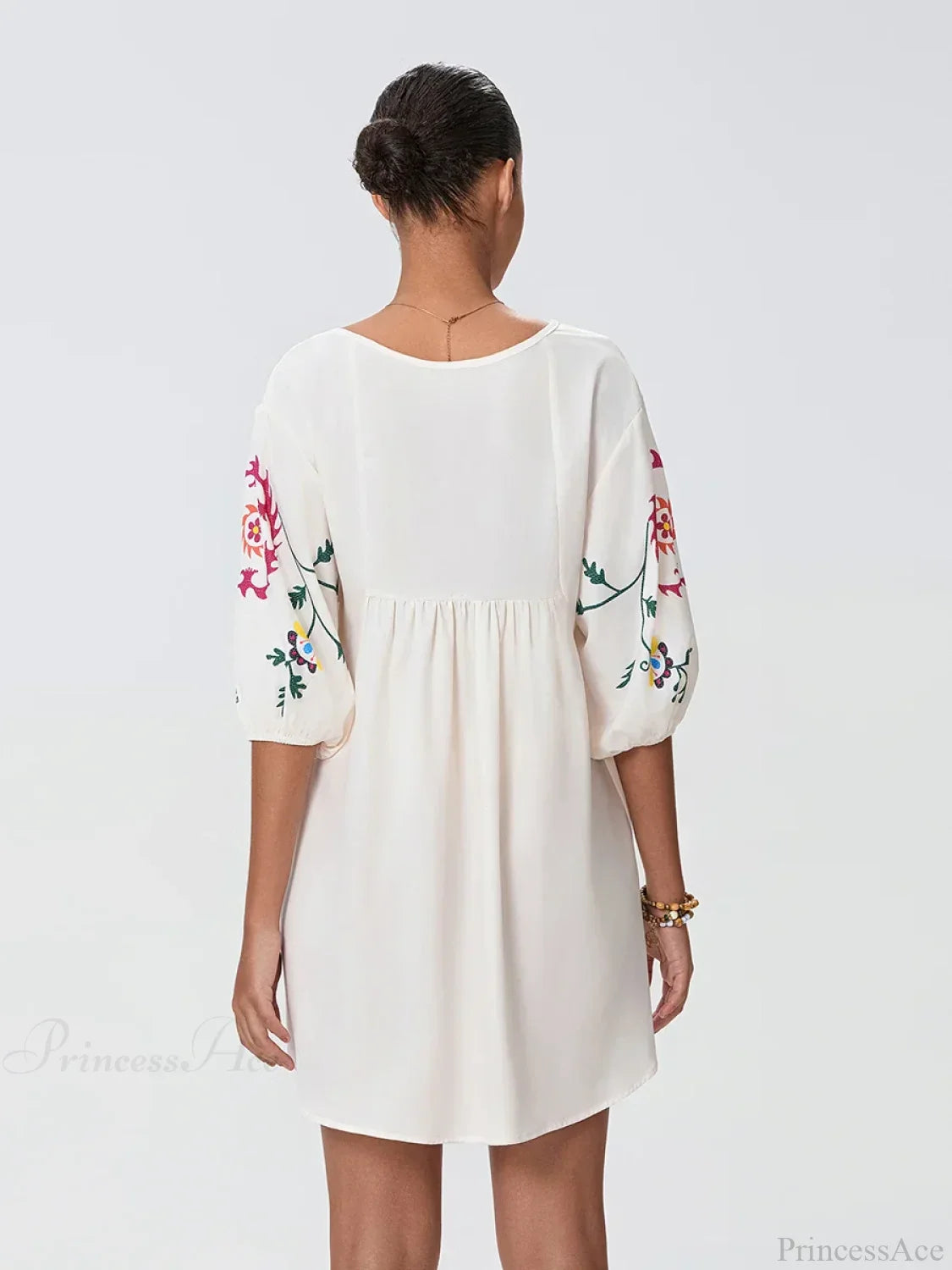 Loose Mini Beach Floral Dress for Vacation