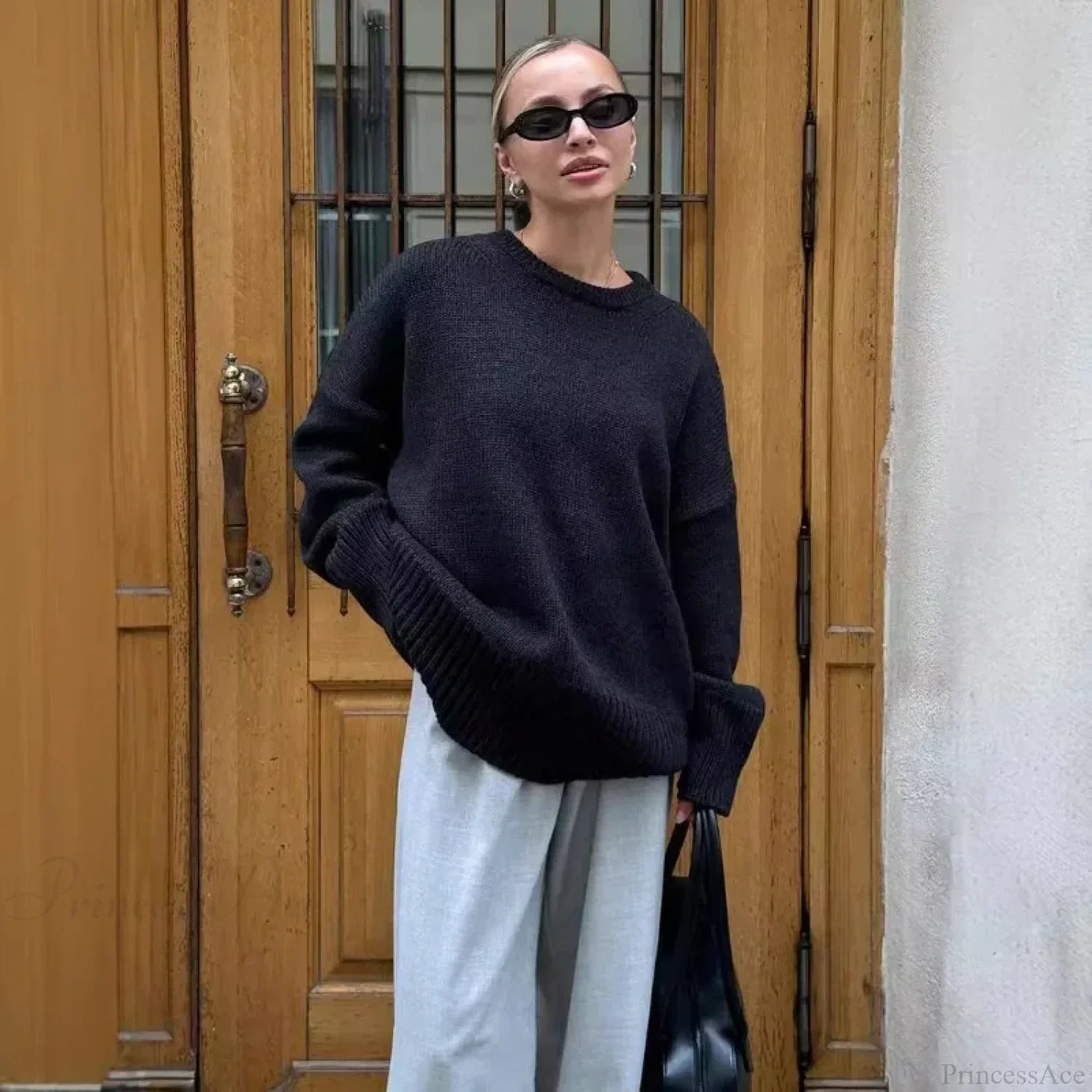 Loose O-neck Casual Streetwear Sweater