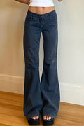 Low Rise Minimal Flare Jean
