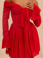 Josephine Off Shoulder Backless Mini Dress