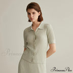 Luxury Cozy Merino Wool Stylish Elegant Soft Warm Polo Sweater