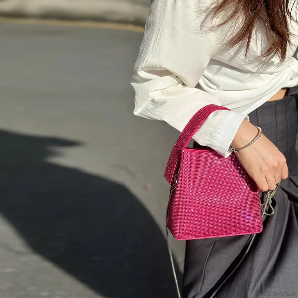 Luxury Designer Evening Clutch Women Shiny Mini Bag