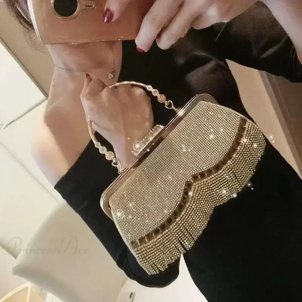 Luxury Diamond Party Evening Wedding Clutch Bag