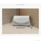 Luxury Glitter Silver Evening Bag Women Shoulder Bag