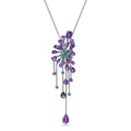 Luxury Green Nano Emerald Amethyst Pendant Necklace