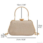 Luxury High Design Evening Glitter Wedding Clutch Handbag