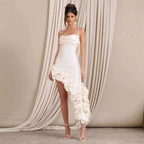 Luxury Pearl Strapless Bandage Prom Dress