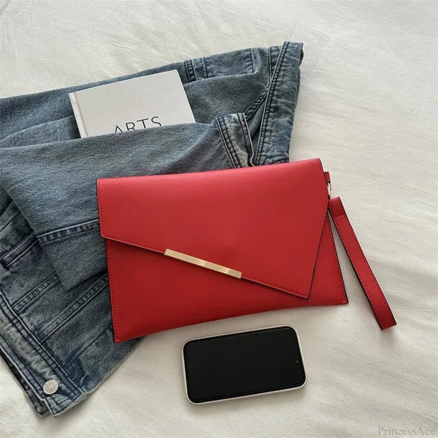 Luxury PU Leather Designer Wristlet