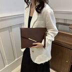 Luxury PU Leather Designer Wristlet