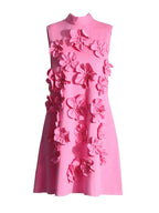 Odele Mini Dress with Flower Appliques