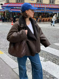| Oversized coat with teddy lining