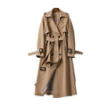 | Women's Double-Breasted Belted Trench Coat