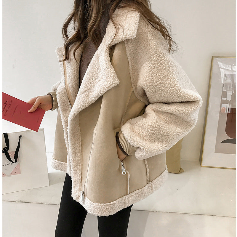 | Suede winter coat