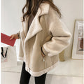 | Women's Soft Faux Shearling Oversized Coat