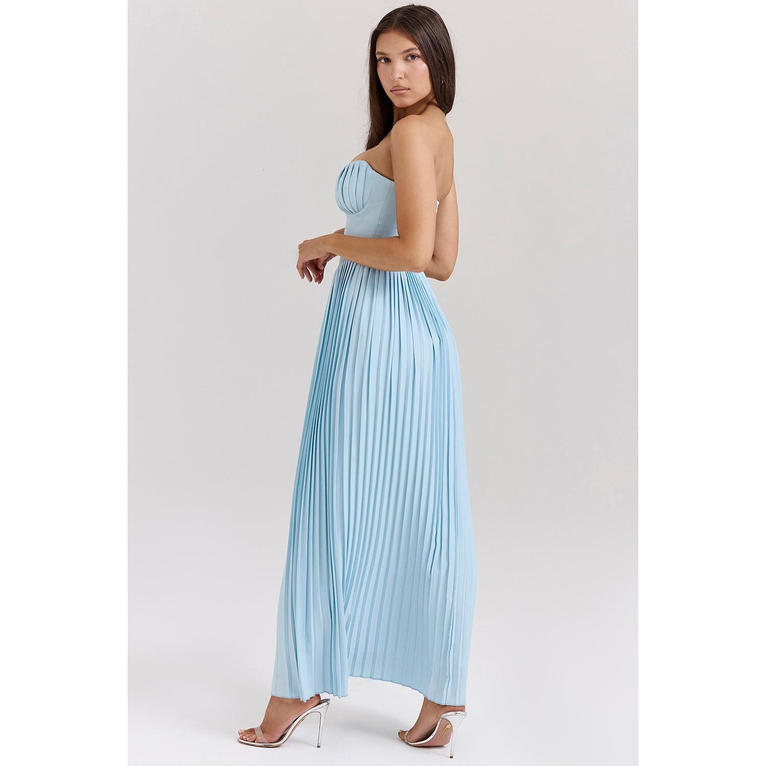 Casandra Chic Long Dress with Corset Silhouette Collection
