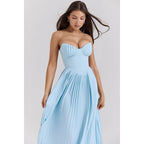 Casandra Chic Long Dress with Corset Silhouette Collection