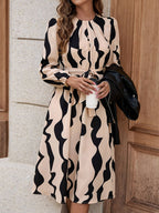 Mary Long Sleeve Midi Dress