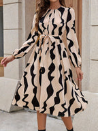 Mary Long Sleeve Midi Dress