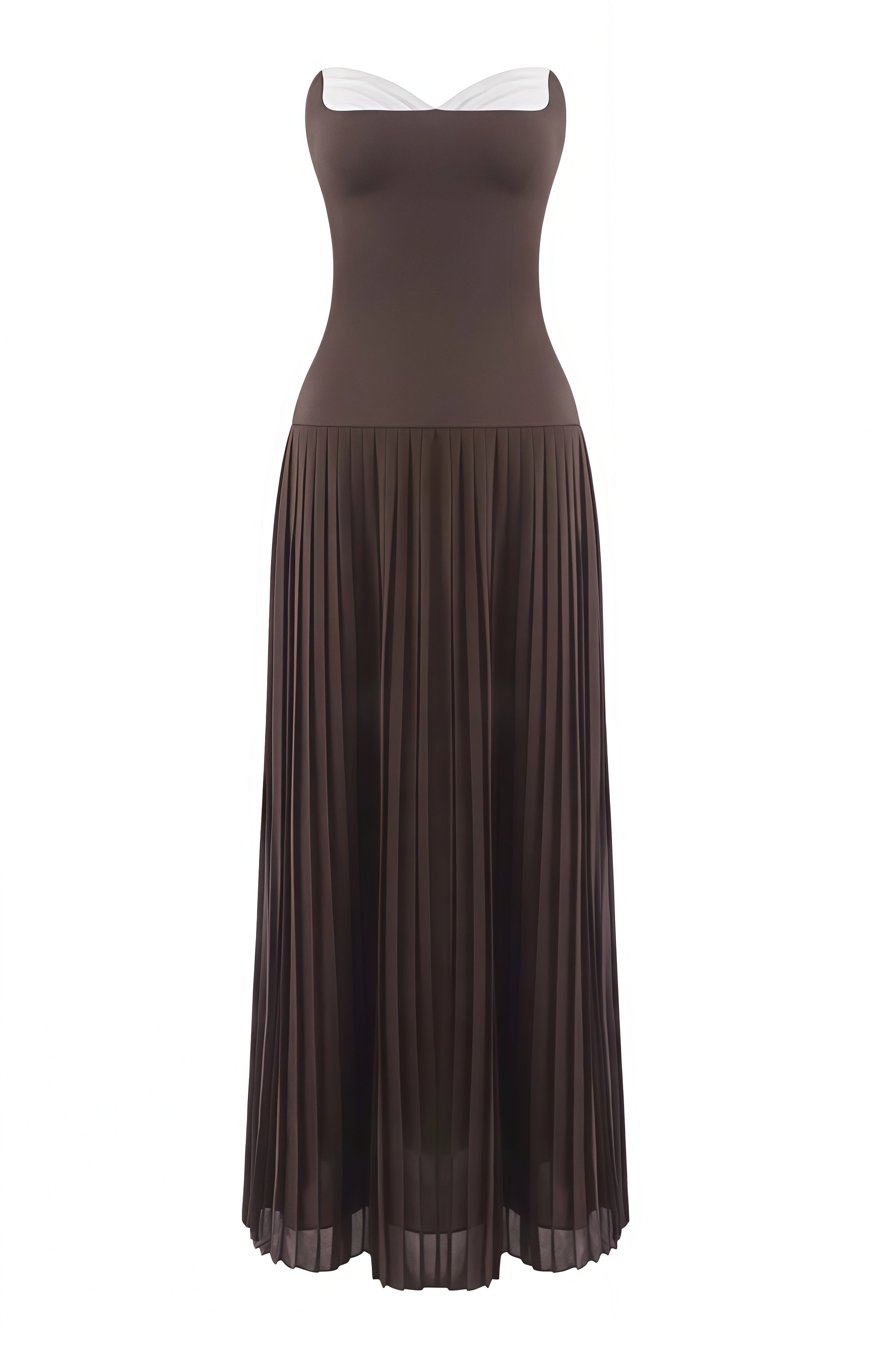 Eurien Off-Shoulder Ruffled Pleated Maxi Dress