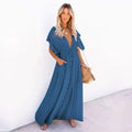 Kate Elevated Beach Dress Blue Chic Silhouette Collection