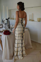 Cecilia Exclusive Maxi Dress with Ruffle Tunnel Premium Wardrobe Essential