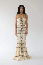 Cecilia Exclusive Maxi Dress with Ruffle Tunnel Premium Wardrobe Essential