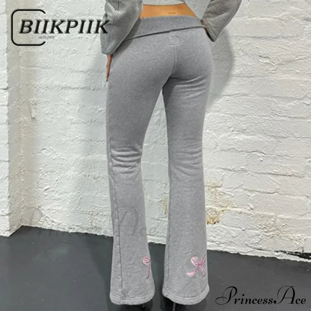 Merino Wool Knitted Office Lady Simple High Waist Straight Pants