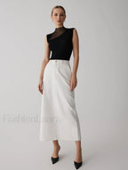 Mesh Patchwork Sleeveless Top