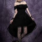 Mesh Tailcoat Midi Dress