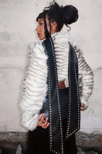 Metal Buckle Faux Fur Cropped Sexy Jacket