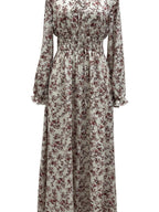 Millie Floral Long Sleeve Midi Dress