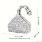 Mini Glitter Rhinette Evening Wristlet