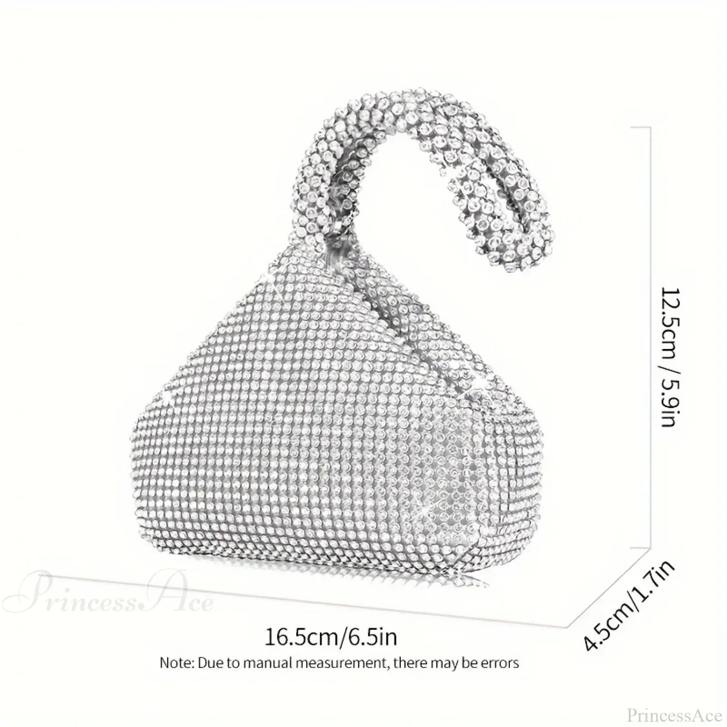 Mini Glitter Rhinette Evening Wristlet