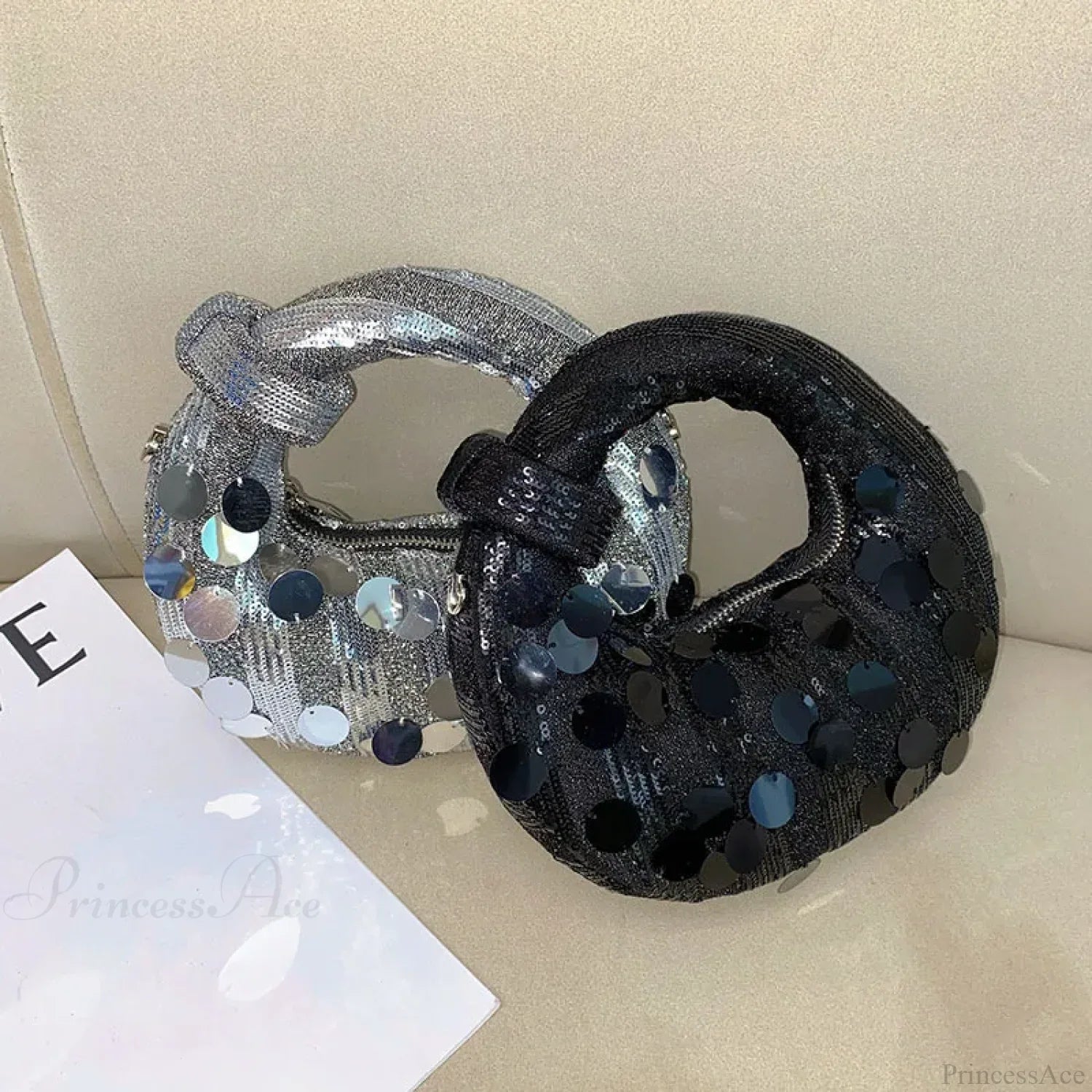 Mini Half Moon Evening Clutch Wristlet