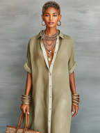 | Linen Maxi Dress