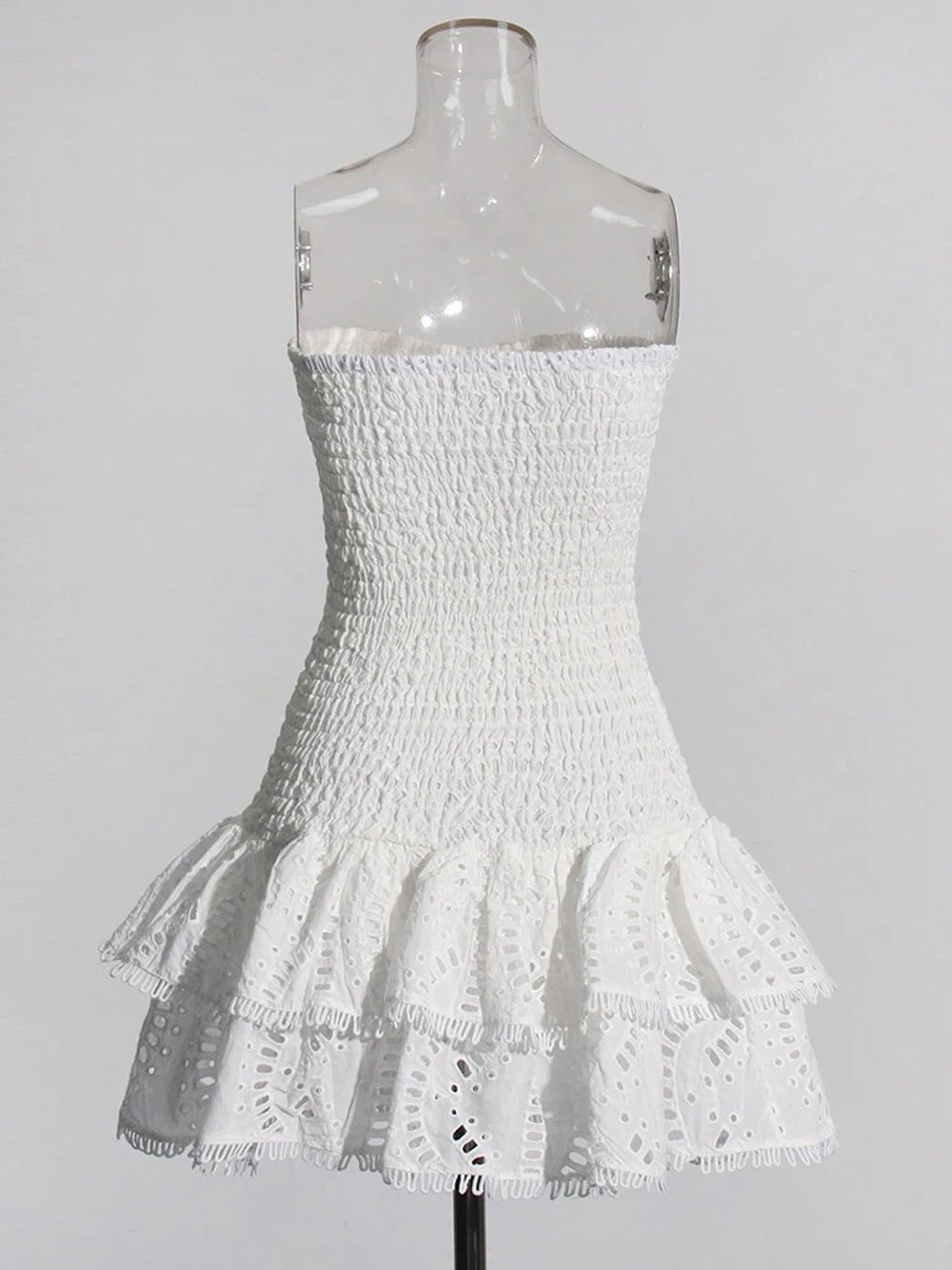 Molly Hollow Out Strapless Mini Dress
