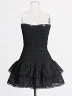 Molly Hollow Out Strapless Mini Dress